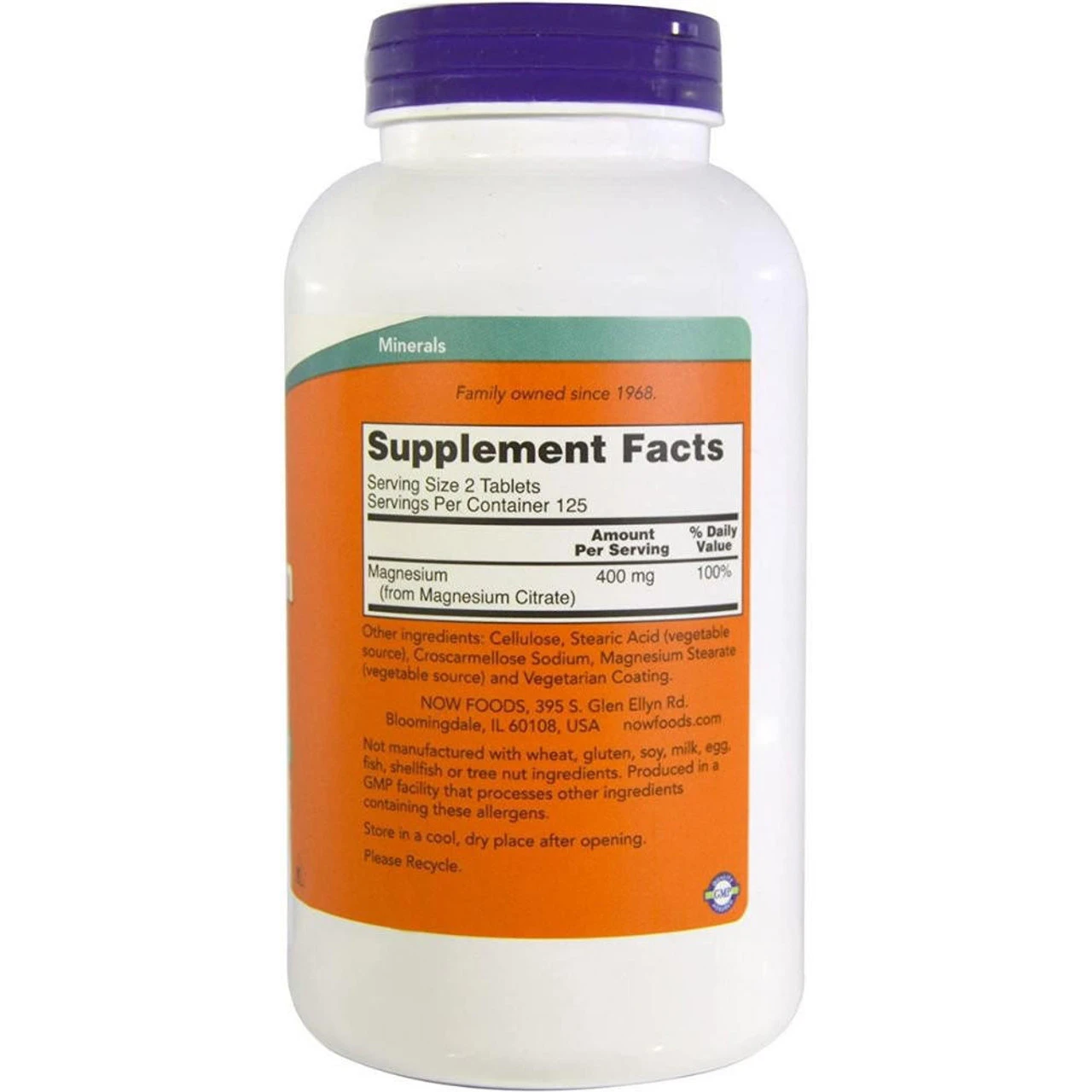 Now Foods Magnesium Citrate 200Mg 250 Tablets 2 Now Foods Magnesium Citrate 200Mg 250 Tablets - Image 2