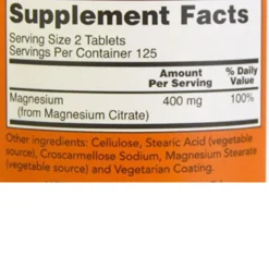 Now Foods Magnesium Citrate 200Mg 250 Tablets 5 Now Foods Magnesium Citrate 200Mg 250 Tablets -Now Foods Store Untitleddesign 81 2190b145 e1de 4add bafd 37473b35192d 34045.1704737008
