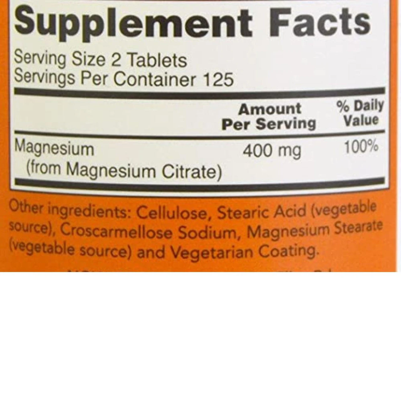 Now Foods Magnesium Citrate 200Mg 250 Tablets 3 Now Foods Magnesium Citrate 200Mg 250 Tablets - Image 3