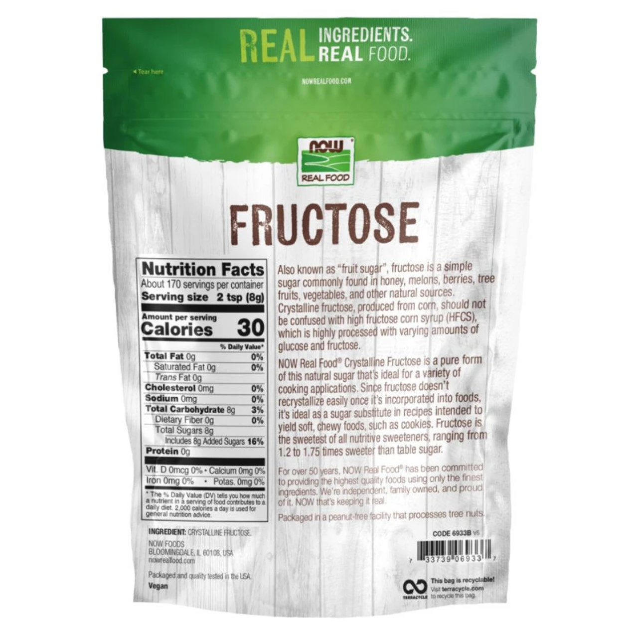 Now Foods Fructose 3 Lb 2 Now Foods Fructose 3 Lb - Image 2