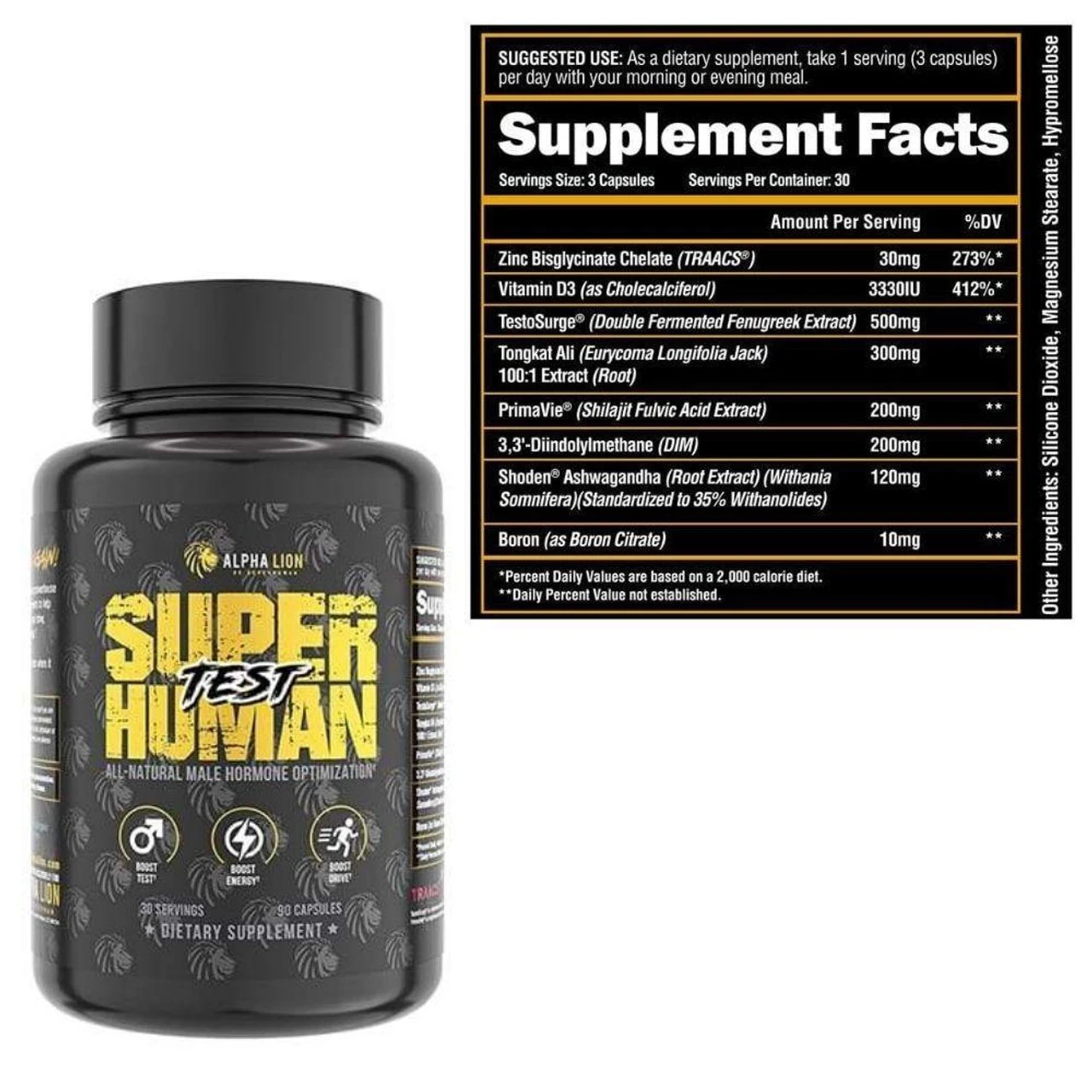 Alpha Lion SuperHuman Test 90 Capsules 3 Alpha Lion SuperHuman Test 90 Capsules - Image 3