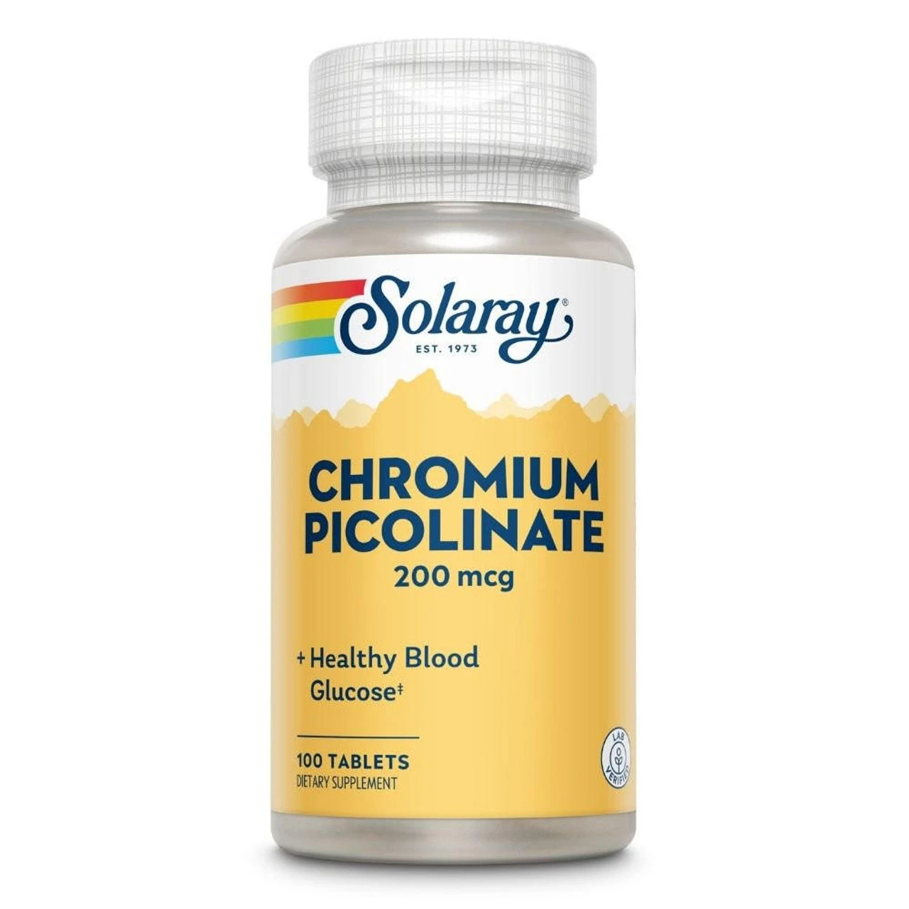 Solaray Chromium Picolinate 200mcg 100 Tabs 1 Solaray Chromium Picolinate 200mcg 100 Tabs