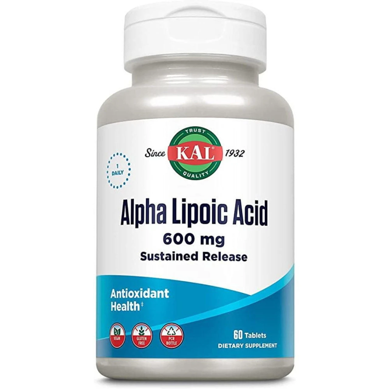 KAL Alpha Lipoic Acid 600mg 60 Tablets 1 KAL Alpha Lipoic Acid 600mg 60 Tablets