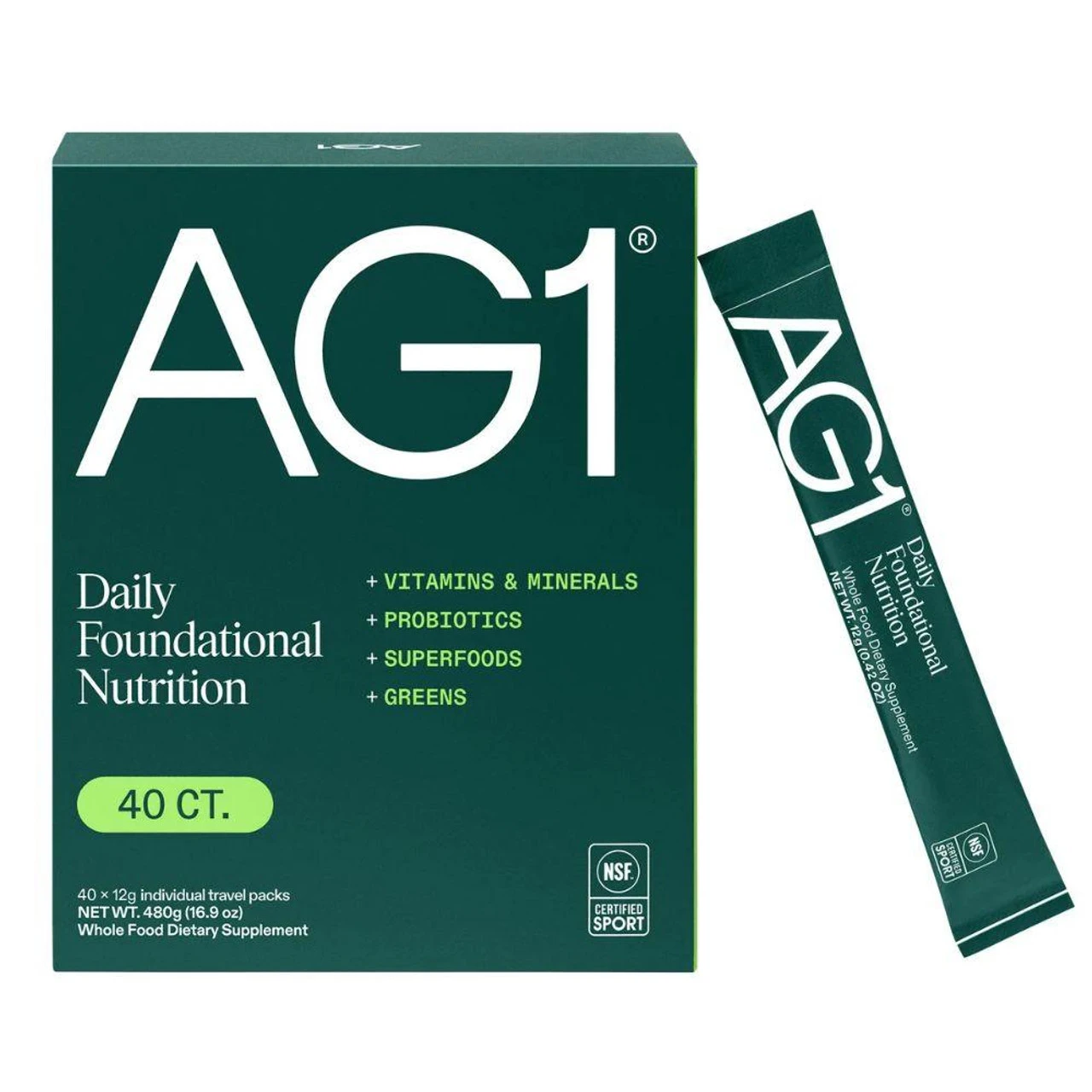 Athletic Greens AG1 Greens Powder 40 Pack 1 Athletic Greens AG1 Greens Powder 40 Pack