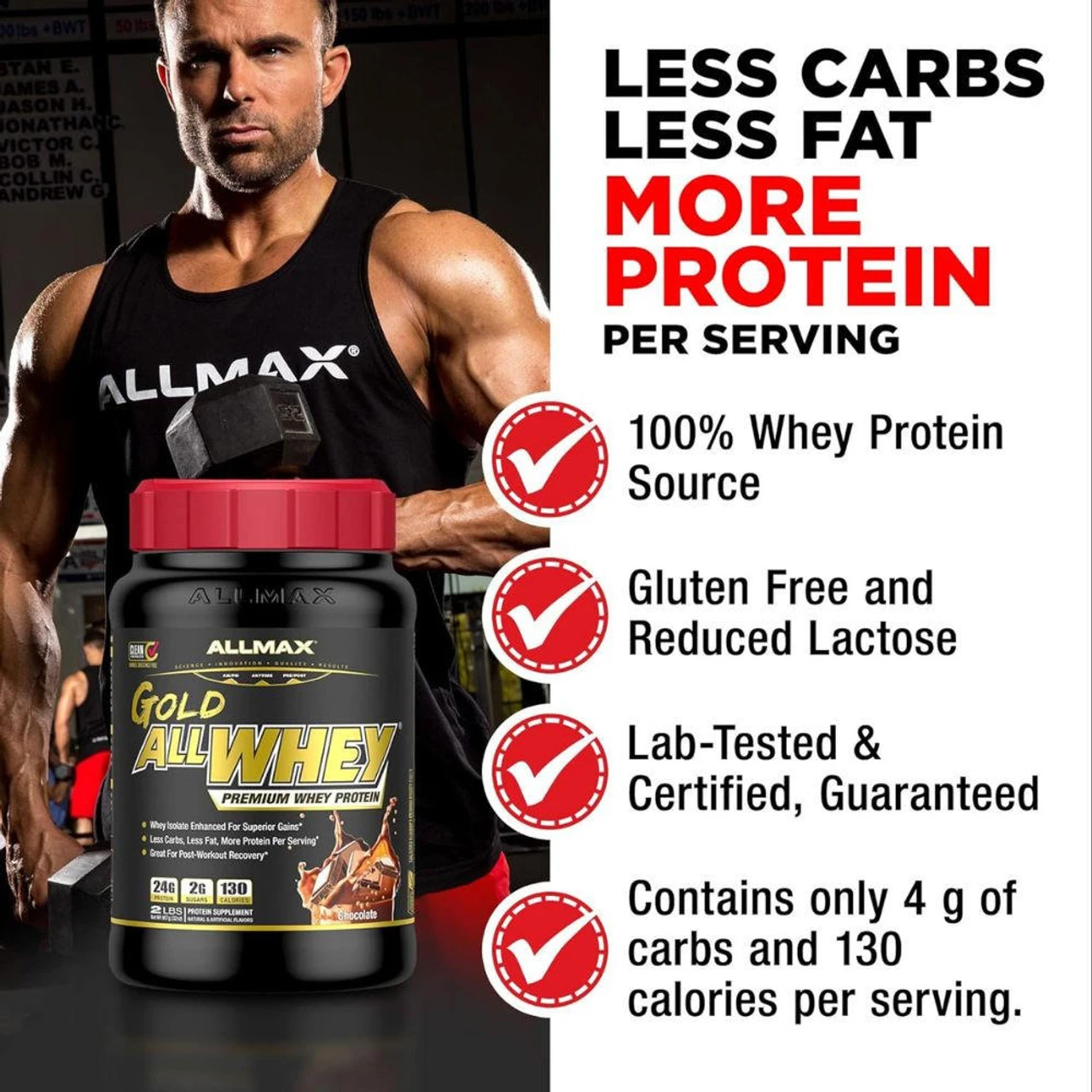Allmax Nutrition AllWhey Gold 2 Lbs 4 Allmax Nutrition AllWhey Gold 2 Lbs - Image 4
