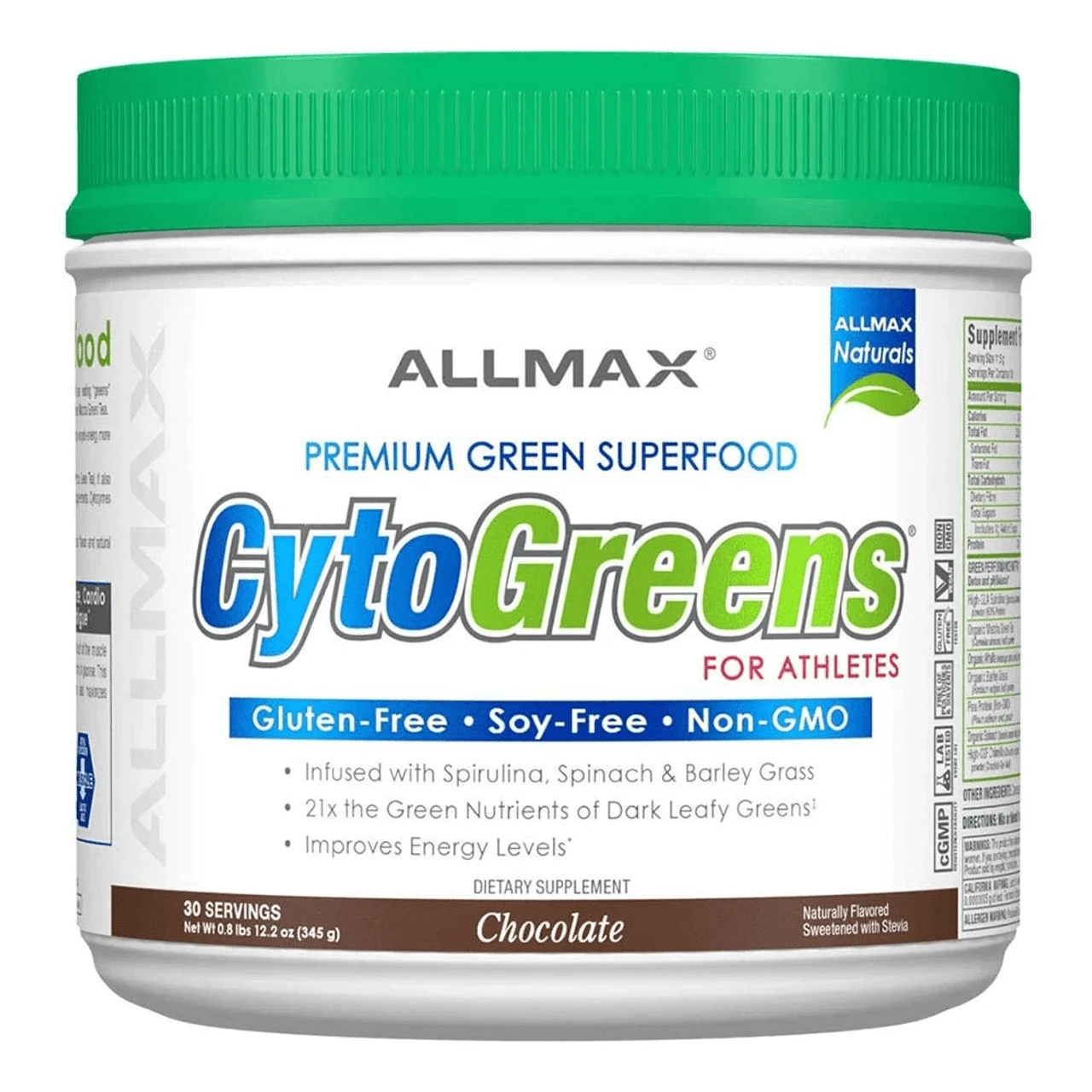Allmax CytoGreens For Athletes Chocolate 30 Servings 1 Allmax CytoGreens For Athletes Chocolate 30 Servings