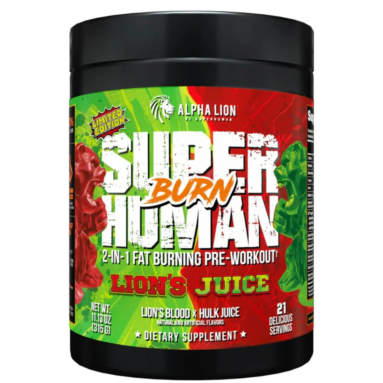 Alpha Lion SuperHuman Burn 21 Servings 7 Alpha Lion SuperHuman Burn 21 Servings - Image 7