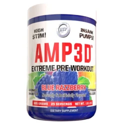Hi-Tech Pharmaceuticals AMP3D Pre Workout 25 Servings -Now Foods Store amp3d blue raz 05361.1716415156