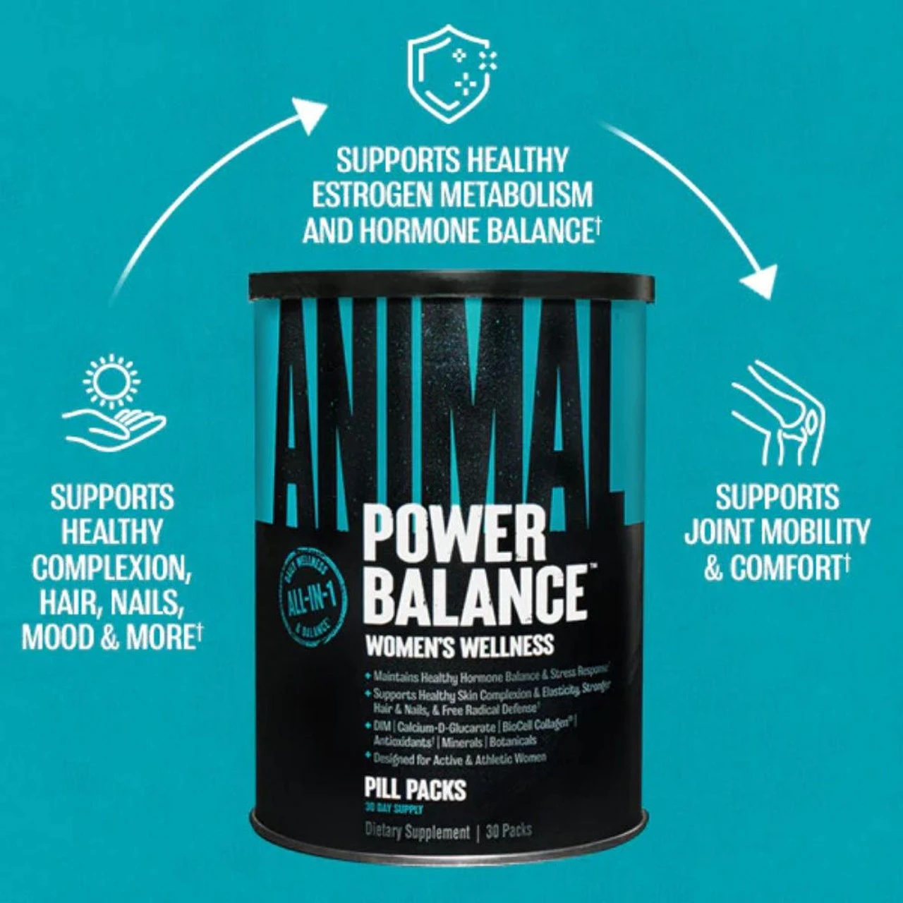 Universal Animal Power Balance Women's Wellness Pill Packs 30ct 3 Universal Animal Power Balance Women's Wellness Pill Packs 30ct - Image 3