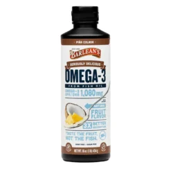 Barlean's Omega Swirl Omega-3 Fish Oil Supplement Pina Colada 16 Fl Oz