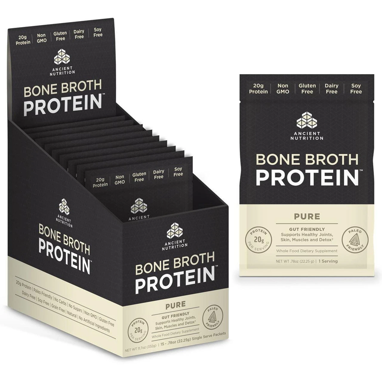 Ancient Nutrition Bone Broth Protein 15 Packets 1 Ancient Nutrition Bone Broth Protein 15 Packets