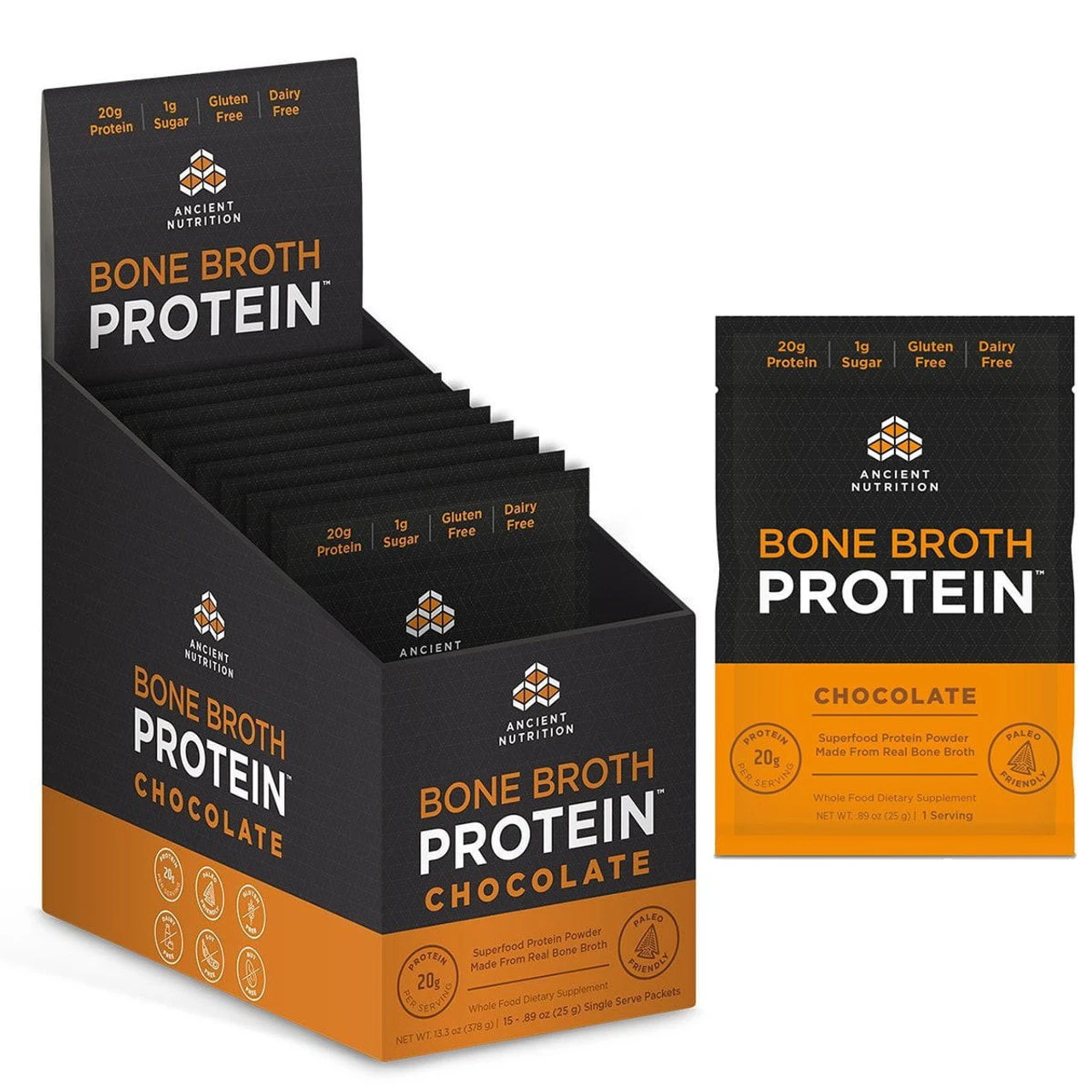 Ancient Nutrition Bone Broth Protein 15 Packets 3 Ancient Nutrition Bone Broth Protein 15 Packets - Image 3