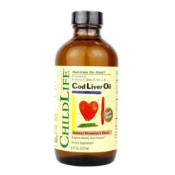 ChildLife Cod Liver Oil Strawberry 8 Fl Oz