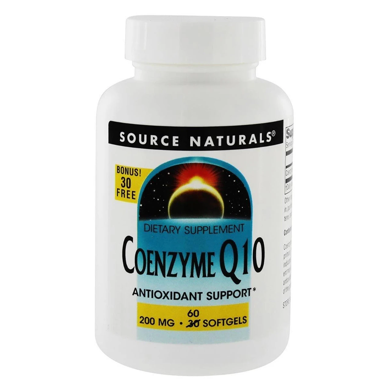 Source Naturals CoQ-10 Bonus! 30 Free 200mg 60 Gels 1 Source Naturals CoQ-10 Bonus! 30 Free 200mg 60 Gels