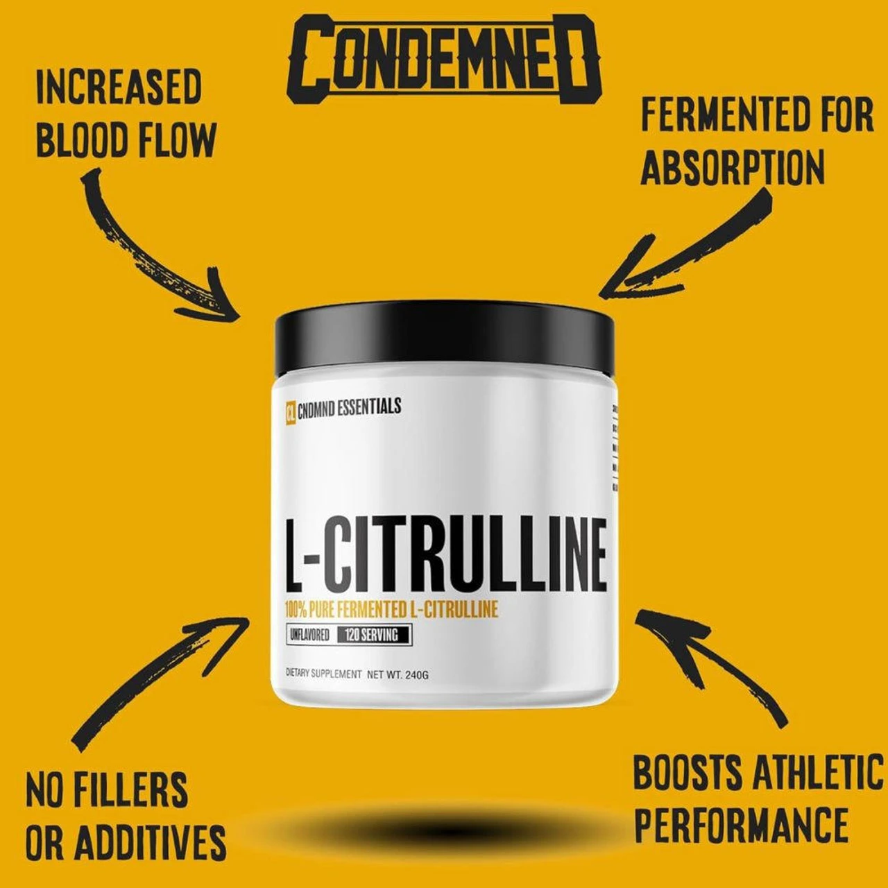 Condemned Labz L-Citrulline 120 Servings 3 Condemned Labz L-Citrulline 120 Servings - Image 3