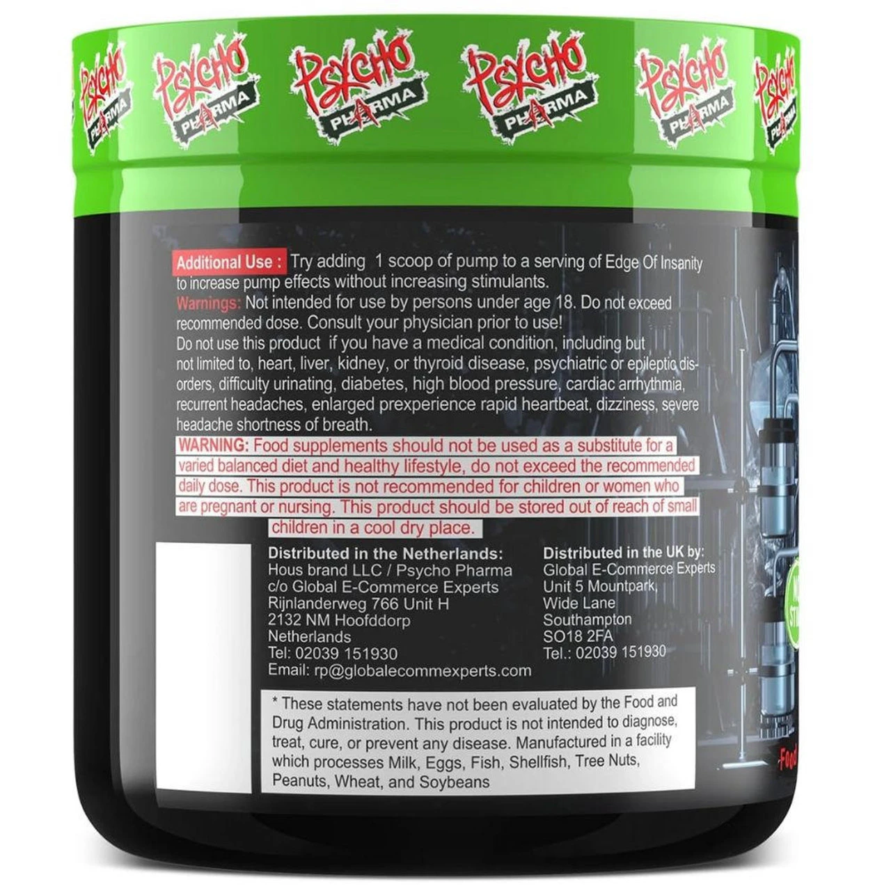 Psycho Pharma Edge Pump 264 Grams 3 Psycho Pharma Edge Pump 264 Grams - Image 3