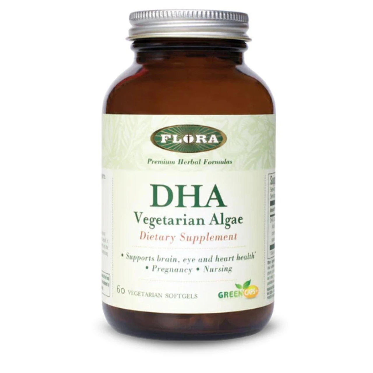 Flora DHA Vegetarian Algae 60 Softgels 1 Flora DHA Vegetarian Algae 60 Softgels