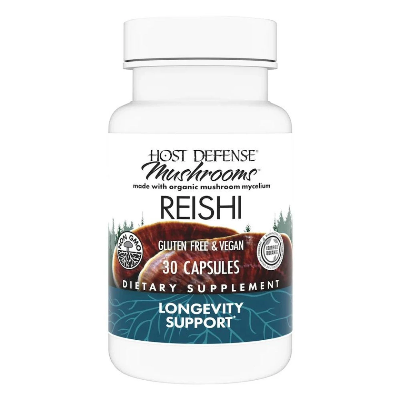 Fungi Perfect Host Defense Reishi 30 Vege Caps 1 Fungi Perfect Host Defense Reishi 30 Vege Caps