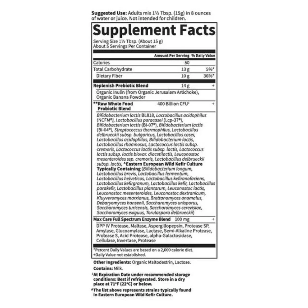 Garden Of Life Raw Probiotics 5-Day Max Care 2.4 Oz 3 Garden Of Life Raw Probiotics 5-Day Max Care 2.4 Oz - Image 3