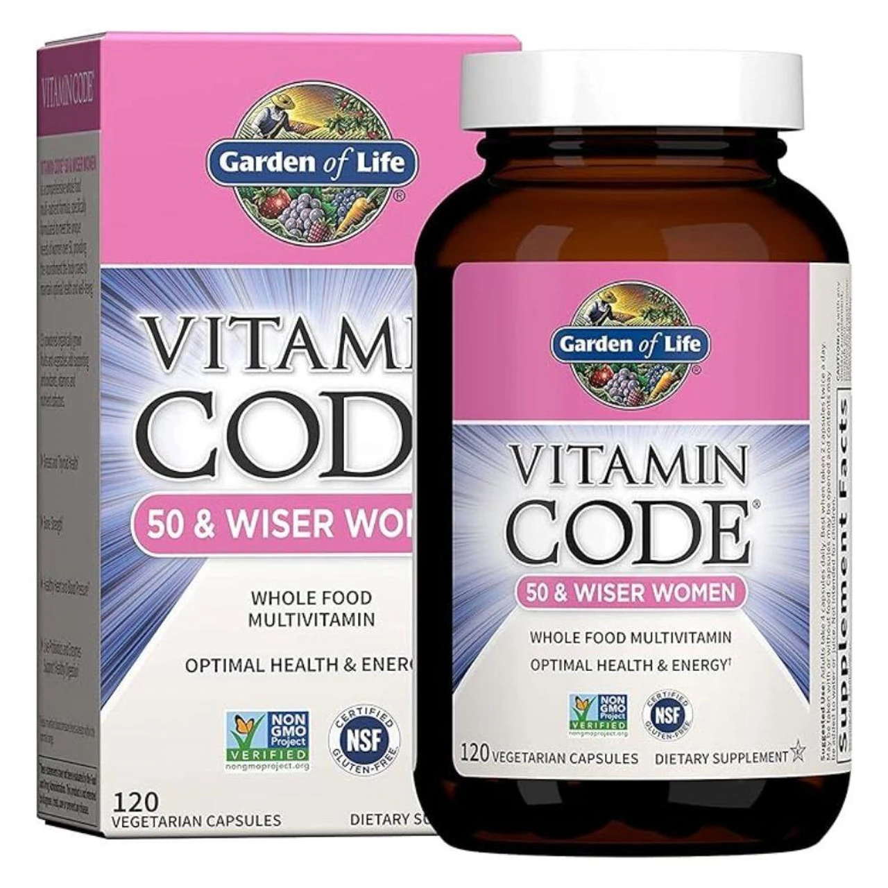 Garden Of Life Vitamin Code 50 And Wiser Womens 120ct 1 Garden Of Life Vitamin Code 50 And Wiser Womens 120ct