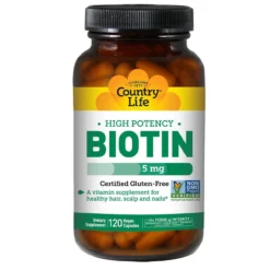 Country Life High Potency Biotin 5mg 120 Capsules