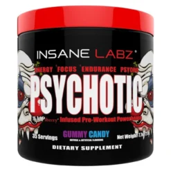 Insane Labz Psychotic 35 Servings -Now Foods Store il psychotic gummy candy 45151.1740416387