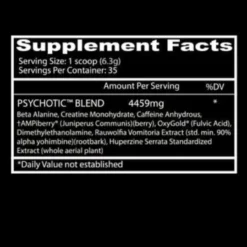 Insane Labz Psychotic 35 Servings -Now Foods Store insane labz psychotic ingredients 03551.1741556324