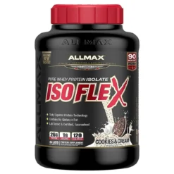 Allmax Nutrition IsoFlex Protein Isolate 5 Lbs -Now Foods Store isoflex 5lbs cookies and cream 74267.1707419549