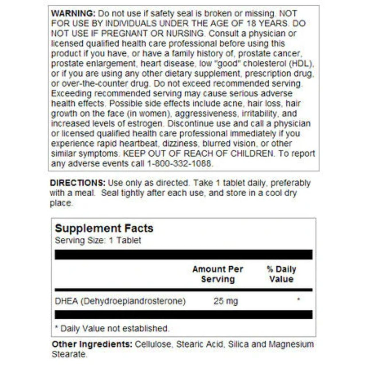 KAL DHEA 25mg 60 Tablets 2 KAL DHEA 25mg 60 Tablets - Image 2