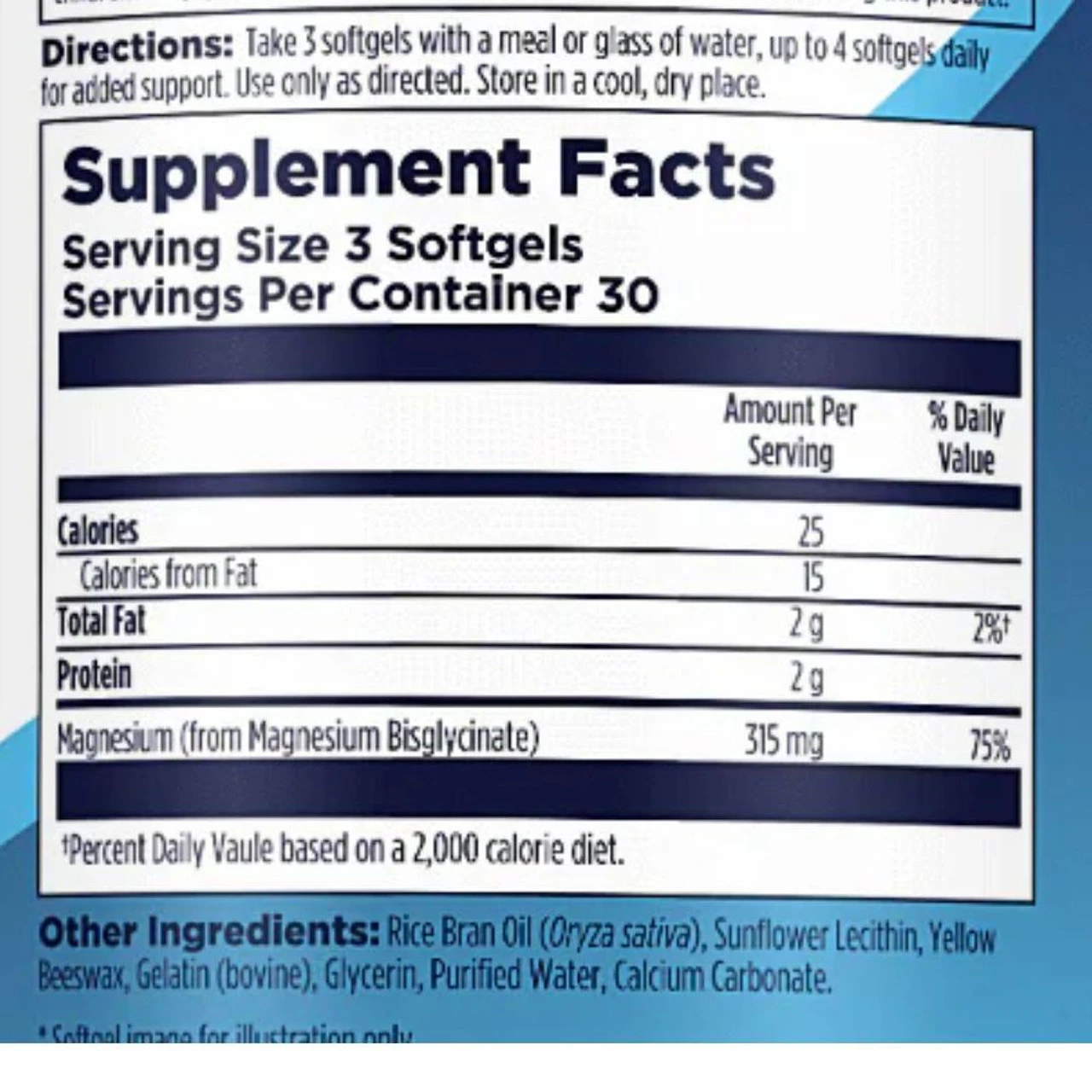 KAL High Absorption Magnesium Glycinate 90 Softgels 2 KAL High Absorption Magnesium Glycinate 90 Softgels - Image 2