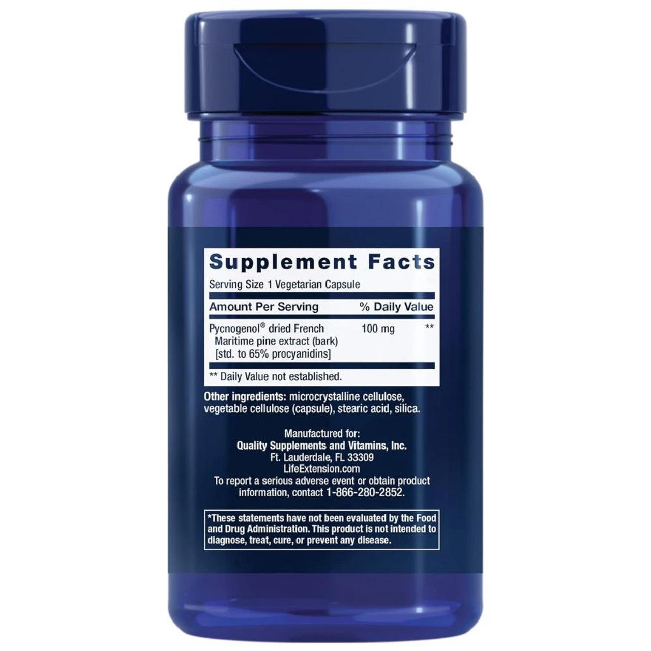 Life Extension Pycnogenol 100mg 60 Vege Caps 3 Life Extension Pycnogenol 100mg 60 Vege Caps - Image 3