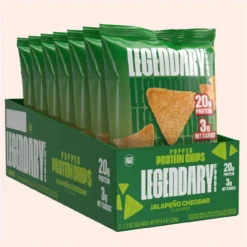 Legendary Popped Protein Chips 7/Box -Now Foods Store legendary jalapeno cheddar new 58539.1745363055