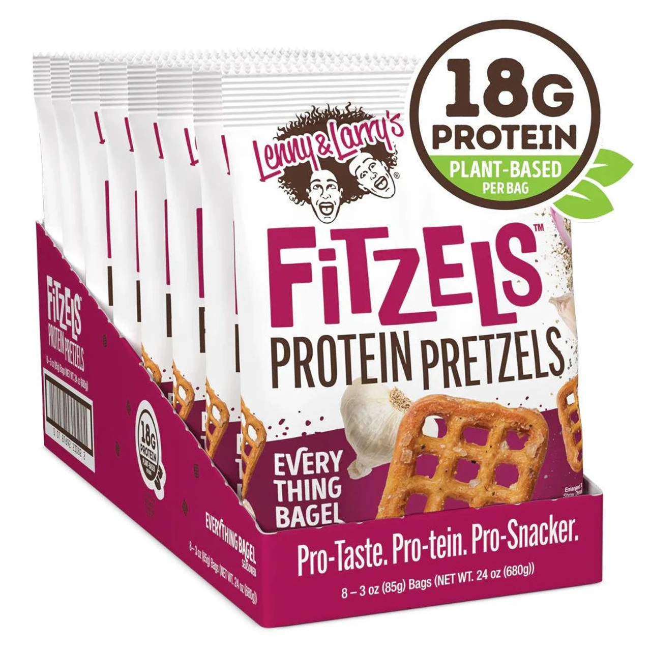 Lenny & Larry's Fitzels Pretzels 8/Box 1 Lenny & Larry's Fitzels Pretzels 8/Box