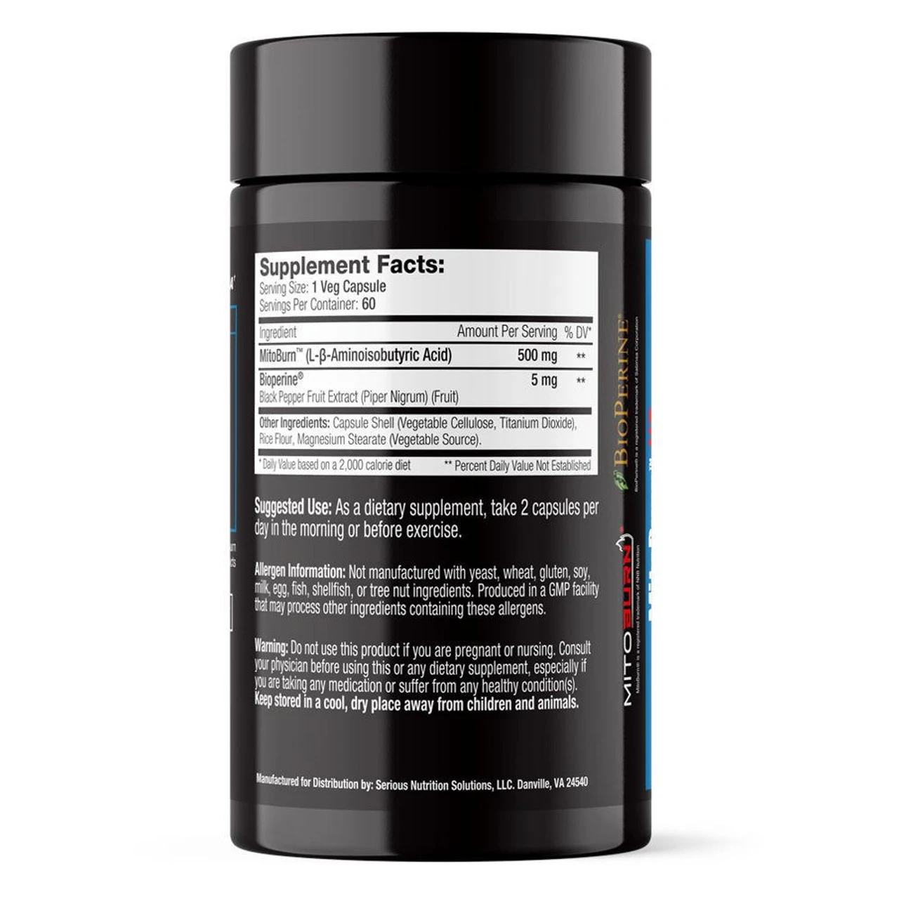 Serious Nutrition Solutions MitoBurn XT 60 Veg Caps 3 Serious Nutrition Solutions MitoBurn XT 60 Veg Caps - Image 3