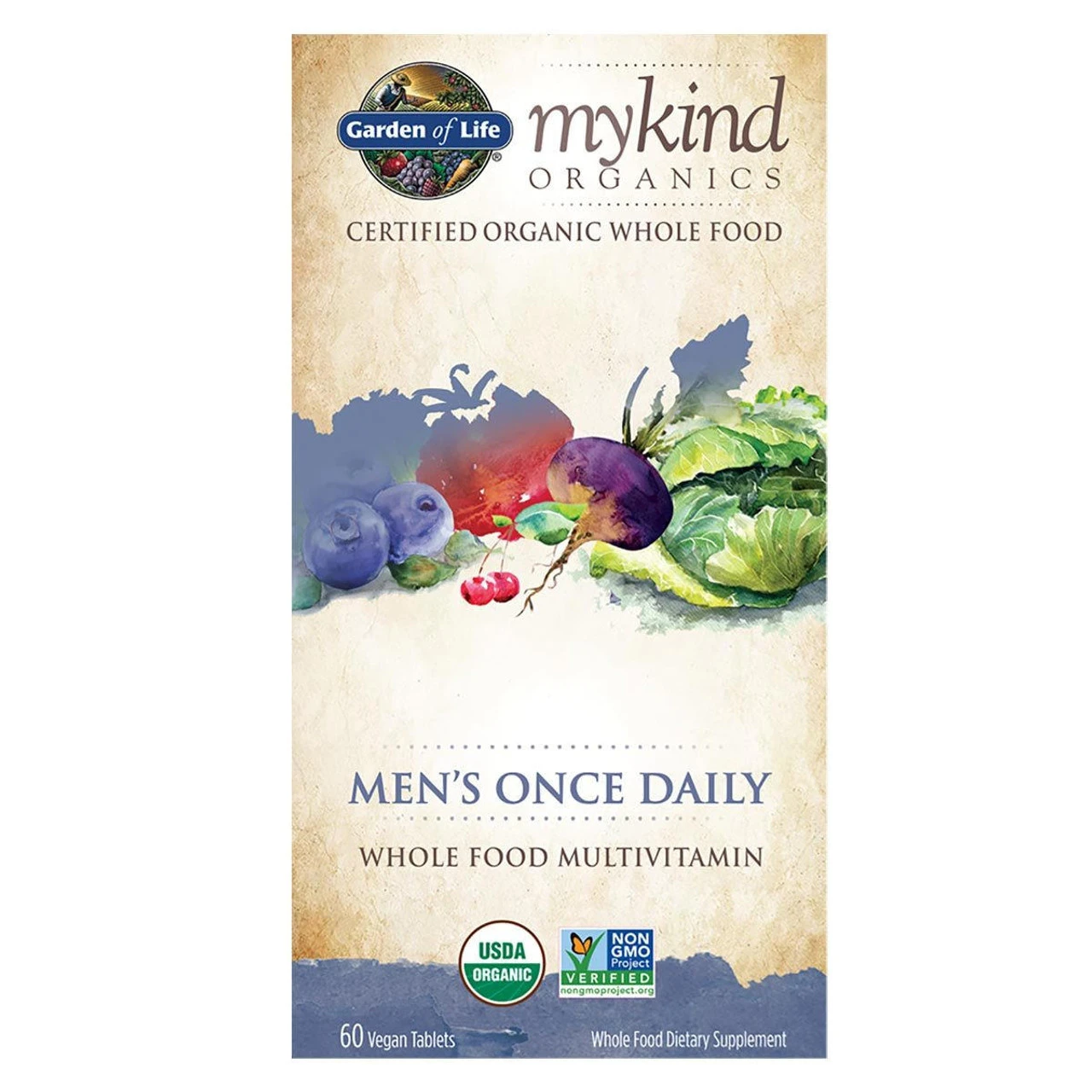 MyKind Organics Men's Once Daily (Non-GMO) 60 Tabs 1 MyKind Organics Men's Once Daily (Non-GMO) 60 Tabs