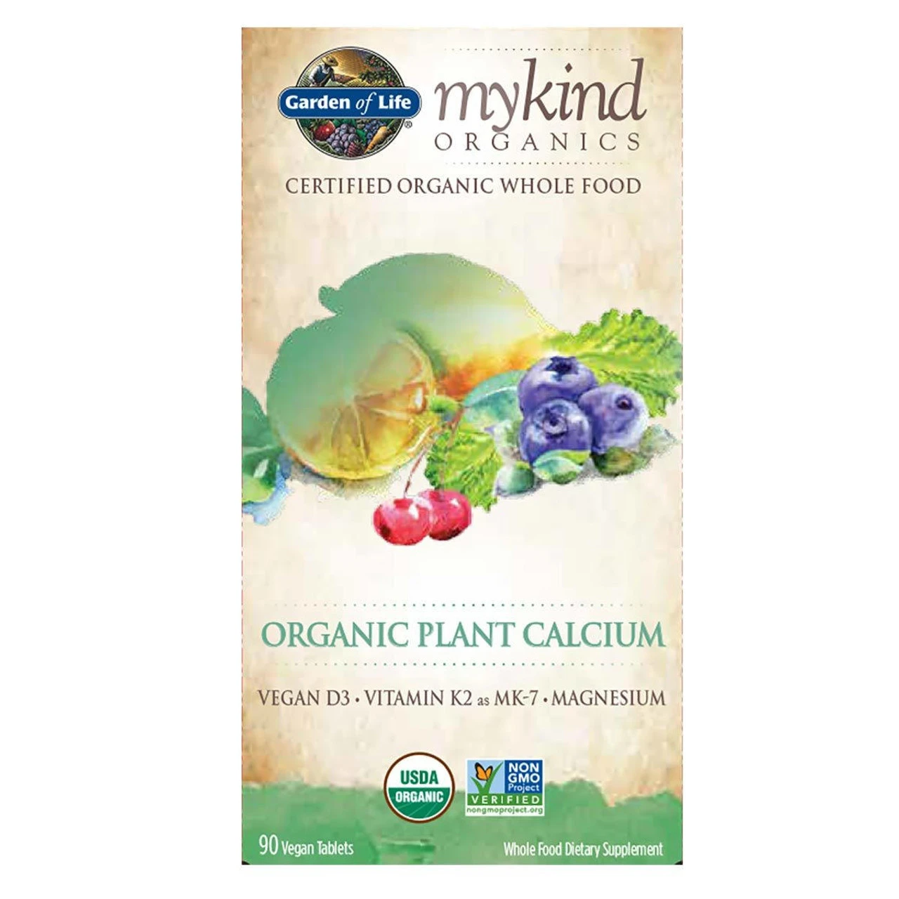 Garden Of Life MyKind Organics Plant Calcium 90 Tablets 2 Garden Of Life MyKind Organics Plant Calcium 90 Tablets - Image 2