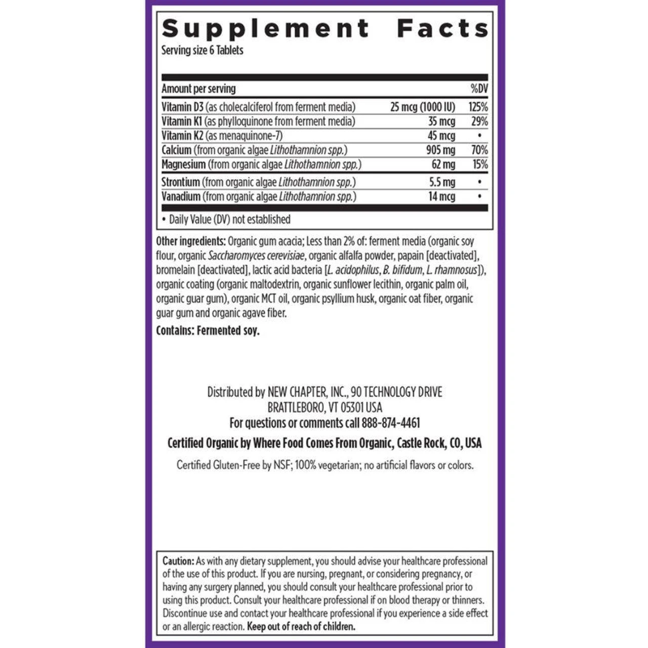 New Chapter Bone Strength Take Care Tiny Tabs 120 Tablets 5 New Chapter Bone Strength Take Care Tiny Tabs 120 Tablets - Image 5