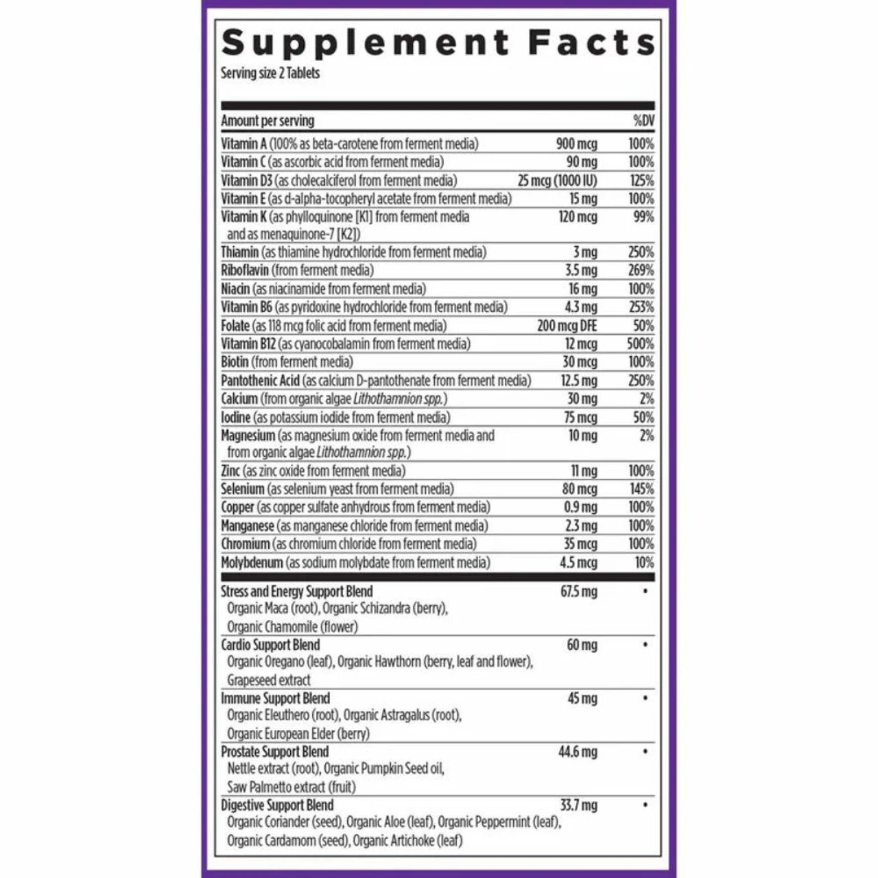New Chapter Men's Advanced Multivitamin 48 Count 2 New Chapter Men's Advanced Multivitamin 48 Count - Image 2