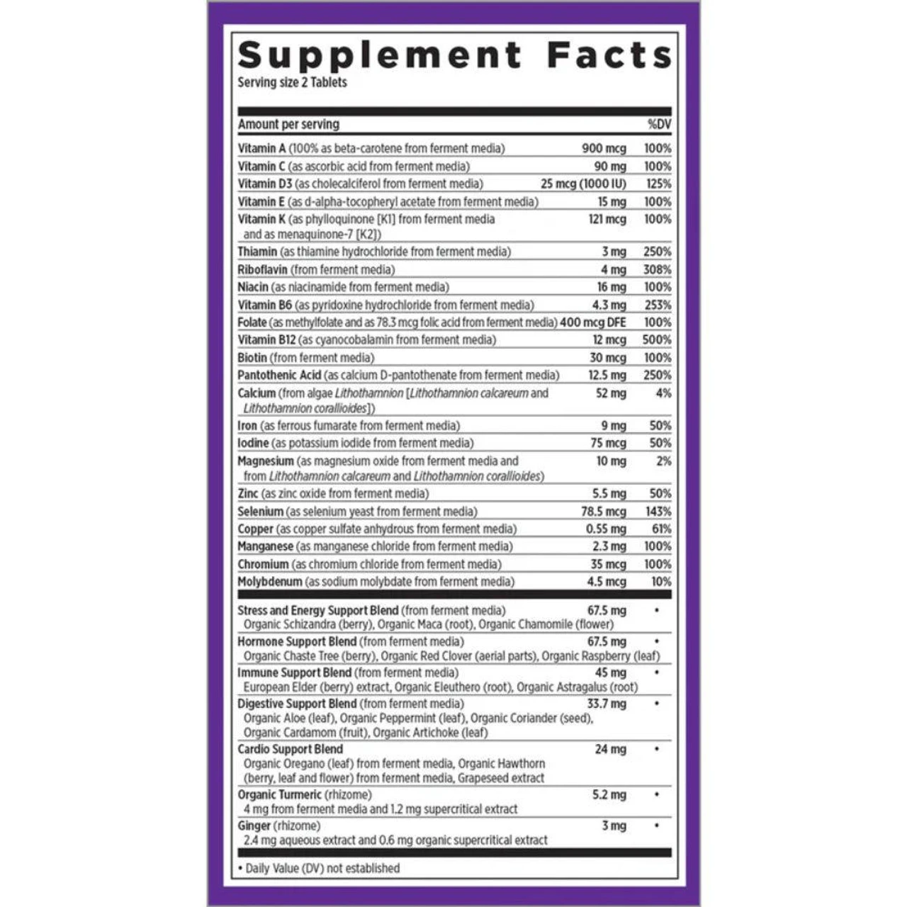 New Chapter Women's Advanced Multivitamin 120 Tabs 2 New Chapter Women's Advanced Multivitamin 120 Tabs - Image 2