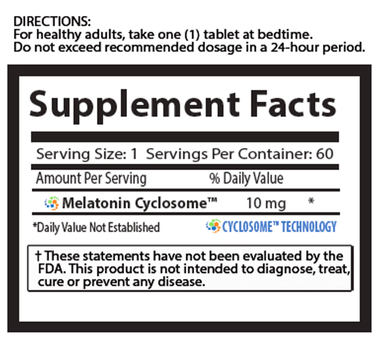 Nature's Essentials Melatonin 10mg 60 Tablets 2 Nature's Essentials Melatonin 10mg 60 Tablets - Image 2