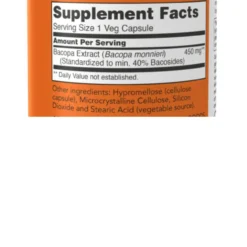Now Foods Bacopa Extract 450mg 90 Capsules -Now Foods Store nf bacopa 450 90 ingredients 57695.1724113334