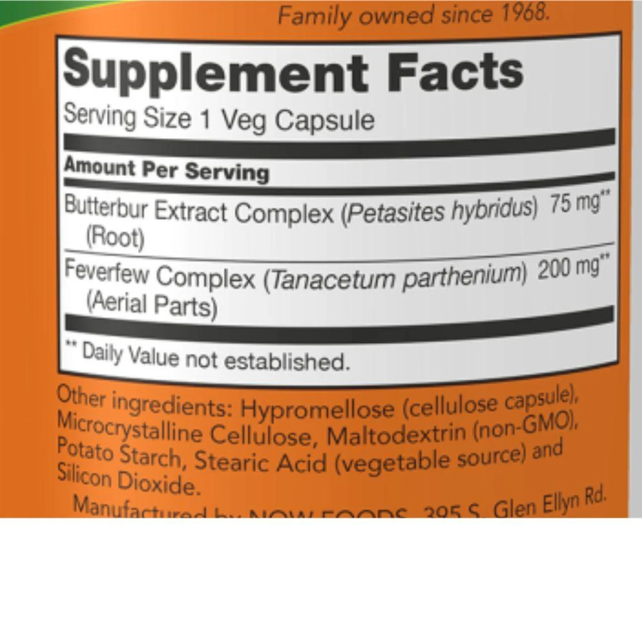 Now Foods Butterbur 60 Capsules 2 Now Foods Butterbur 60 Capsules - Image 2