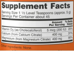 Now Foods Cal/Mag Citrate Powder 8 Oz -Now Foods Store nf cal mag 8oz ingredients new 99739.1729736428