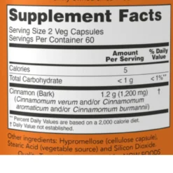 Now Foods Cinnamon Bark 600 Mg 120 Capsules -Now Foods Store nf cinnamon ingredients 08520.1744152528