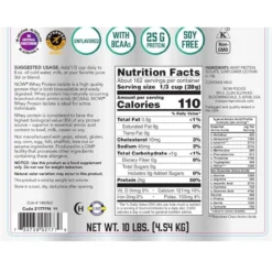 Now Foods Whey Protein Isolate 10 Lbs -Now Foods Store nf whey isolate 10lb bag ingredients 77219.1729736424