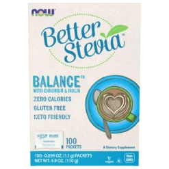 Now Foods Stevia Balance Packets 100/Box