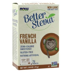 Now Foods Better Stevia Vanilla Packets 75/Box