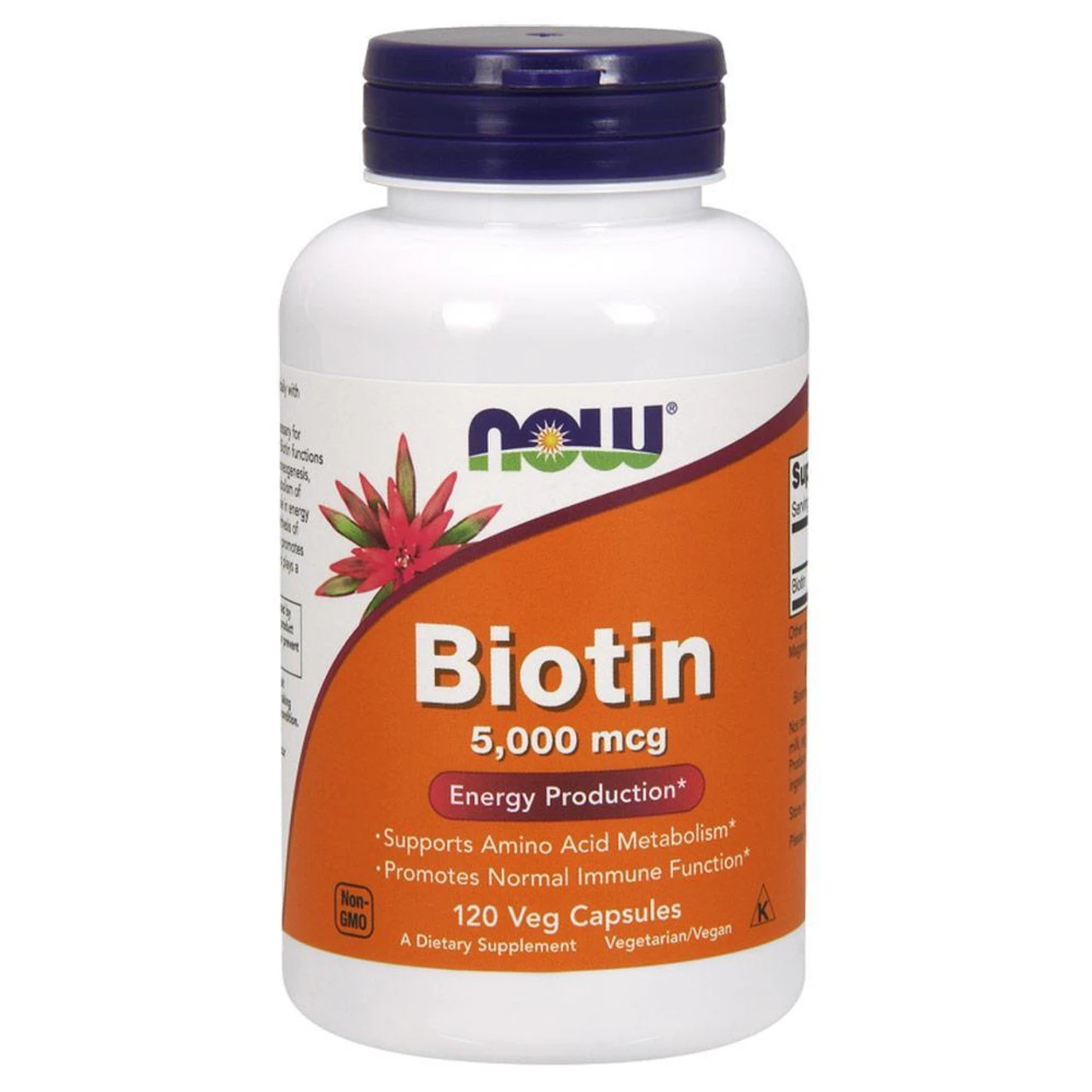Now Foods Biotin 5000mcg 120 Vege Caps 1 Now Foods Biotin 5000mcg 120 Vege Caps