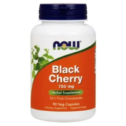 Now Foods Black Cherry Extract 750 Mg 90 Vegetable Capsules