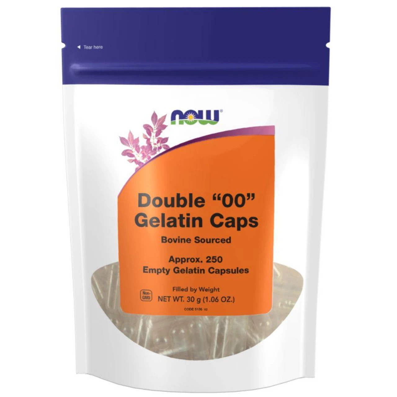 Now Foods Empty Gel Capsules '00' 750 Capsules 1 Now Foods Empty Gel Capsules '00' 750 Capsules